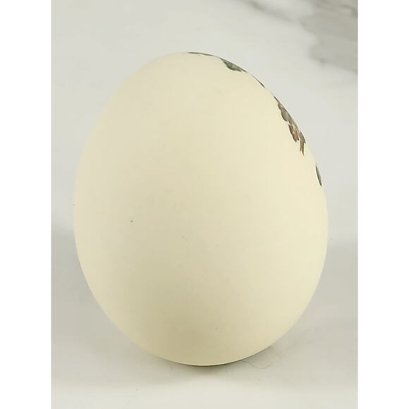 Paperweight Blue Jay Egg Bird Ceramic 2 3/4" Hand Painted Home Decor 90s Accent - Picture 6 of 12